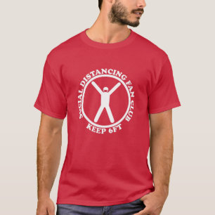 T-shirt Le tee-shirt du club du ventilateur social se trou