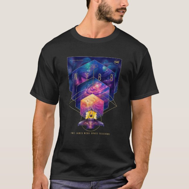 T-shirt Le télescope spatial James Webb (Devant)