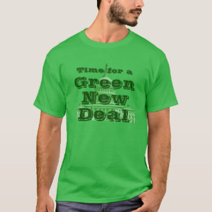T-shirt Le temps d'un New Deal vert