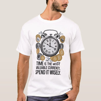 T-shirt Le temps est la monnaie la plus précieuse