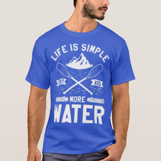 T-shirt Le Temps Passé Avec Le Kayak N'Est Jamais Perdu Po