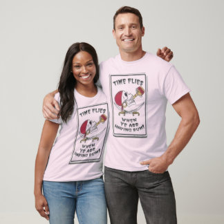 T-shirt "le temps vole quand ils ont du rhum"