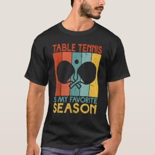 T-shirt Le tennis de table est mon tennis de table préféré