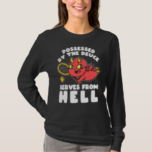 T-shirt Le Tennis Deuce Sert Du Hell Cute Devil Tennis Pl