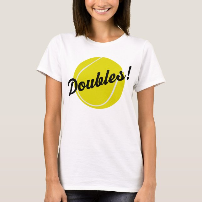 T-shirt Le tennis double le cadeau (Devant)