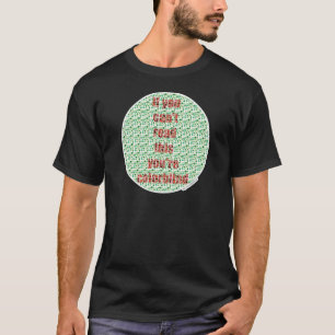T-shirt Le test Colorblind
