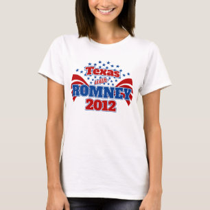 T-shirt Le Texas avec Romney 2012