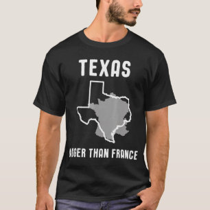 T-shirt Le Texas Est Plus Grand Que La France Drôle Étoile