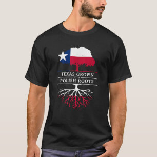 T-shirt Le Texas grandit avec des racines polonaises Polog