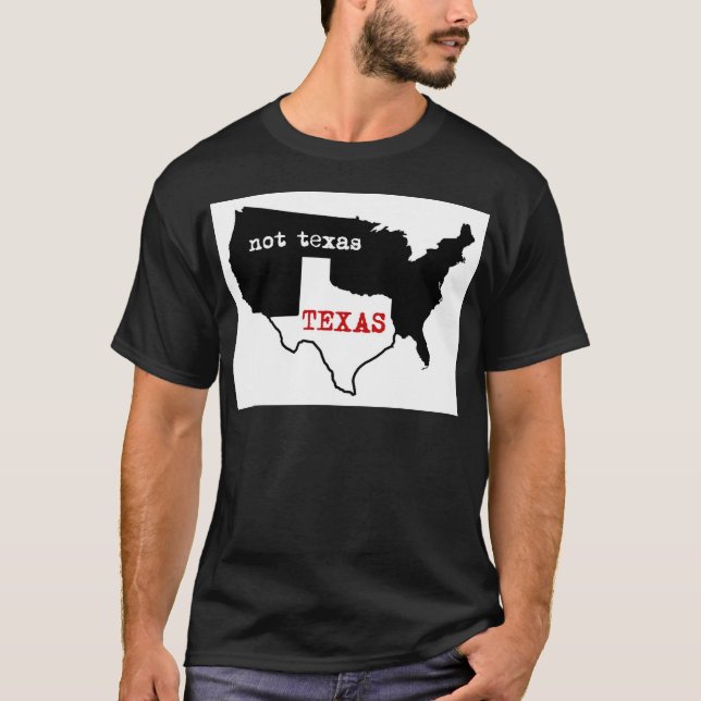 T-shirt Le Texas/pas le Texas (Devant)