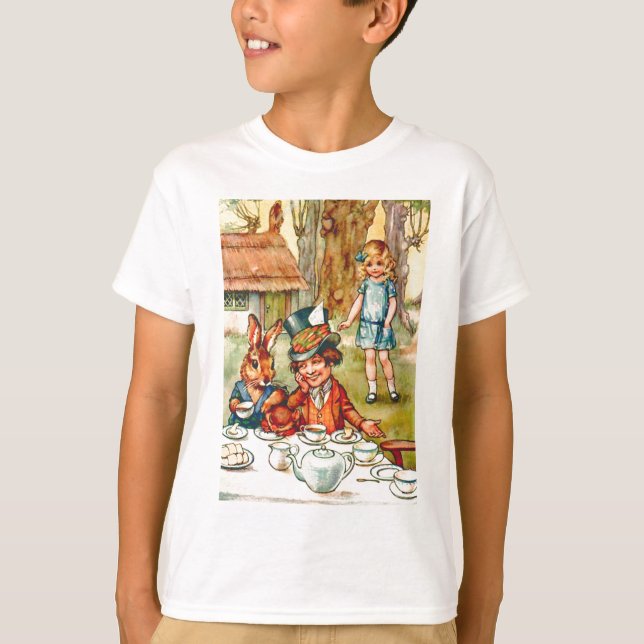 T-shirt Le thé du chapelier fou - Alice au pays des (Devant)
