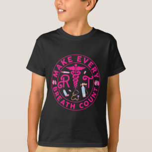 T-shirt Le Thérapeute Respiratoire Fait Chaque Compteur Re