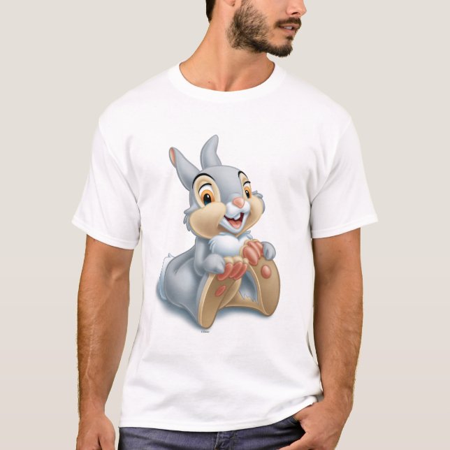 T-shirt Le Thumper de Bambi tient ses pieds (Devant)