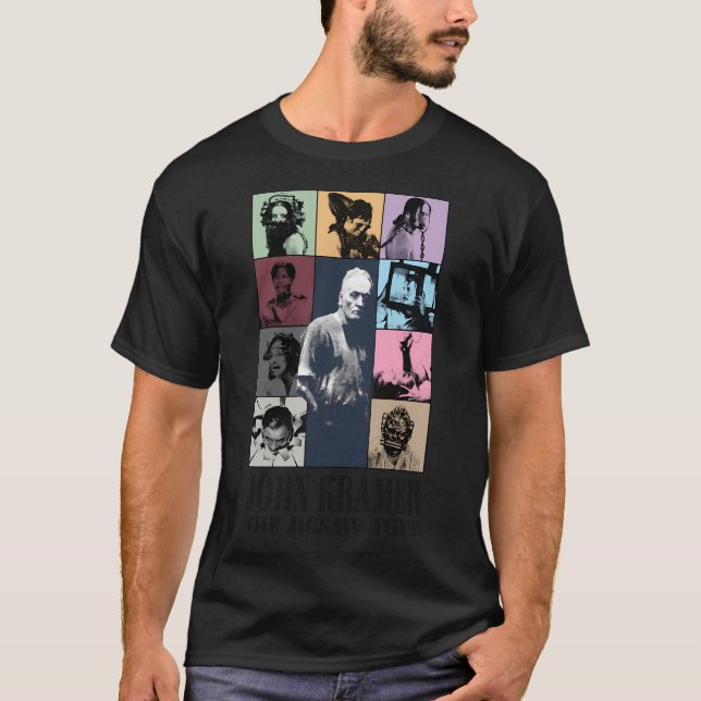 T-shirt Le Tour Eras De La Saga Saw (Devant)