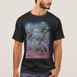T-shirt Le tour foncé du vide