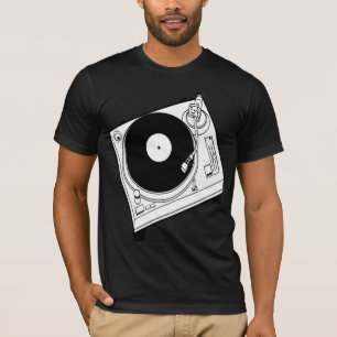 T-shirt Le Tourne-disque DJ piquent