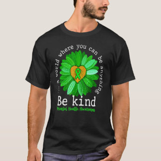 T-shirt Le tournesol vert être gentil Les lauréats en sant
