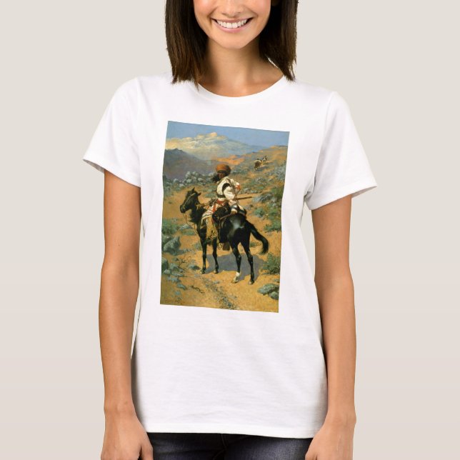 T-shirt Le trappeur indien de Frederic Remington (1889) (Devant)