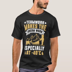 T-shirt Le travail d'équipe fait fonctionner le rêve, surt