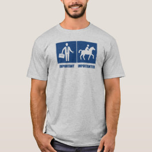 T-shirt Le Travail Est Important, L'Équitation Est Importa