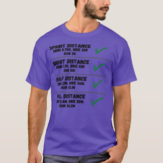 T-shirt Le triahlon complet est fait La distance complète 