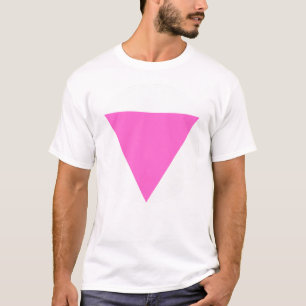 T-shirt Le triangle rose - Gay pride LGBT (sur blanc)
