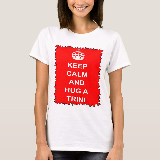 T-shirt Le Trinidad-et-Tobago gardent le calme et (Devant)