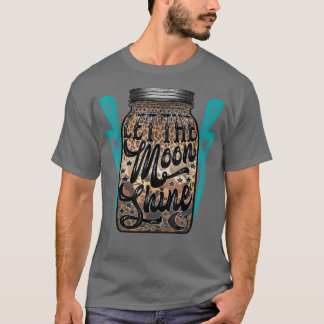 T-shirt Le Turquoise Du Léopard Occidental Laissons La Can
