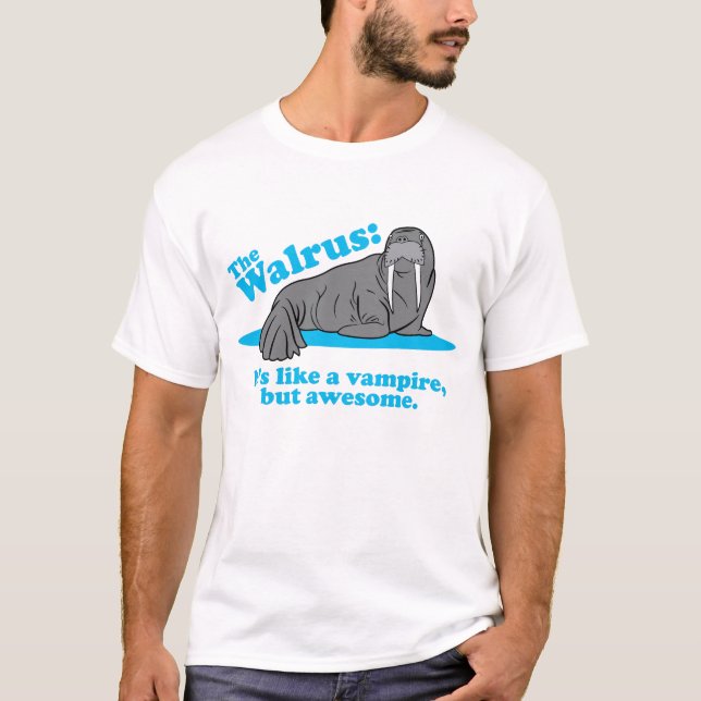 T-shirt Le vampire de morse (Devant)