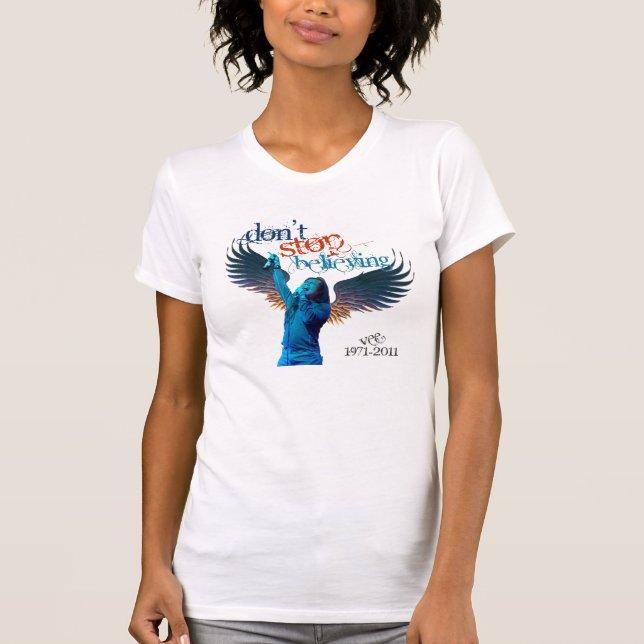 T-shirt Le vé ne cessent pas la croyance (Devant)