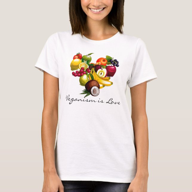 T-shirt Le Veganism est amour (Devant)
