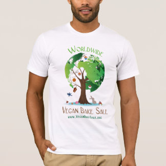 T-shirt Le végétalien mondial font la chemise cuire au