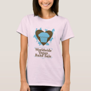 T-shirt Le végétalien mondial font la chemise cuire au