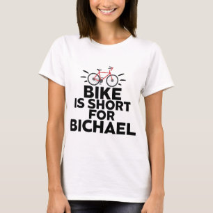 T-shirt Le Vélo Est Court Pour Bichael Vélo Cycliste