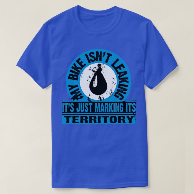T-shirt Le vélo marque son territoire (Design devant)