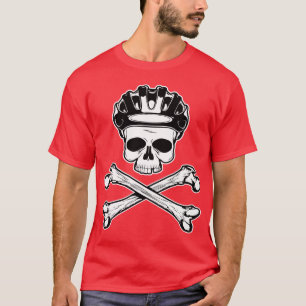 T-shirt Le vélo ou meurent - vélo et os croisés