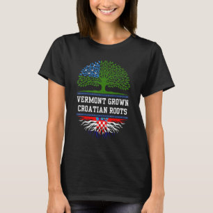 T-shirt Le Vermont Croît Avec Les Racines Croates Croatie