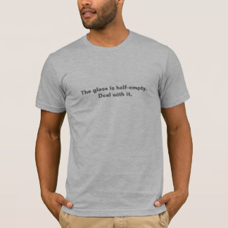 T-shirt Le verre est à moitié vide