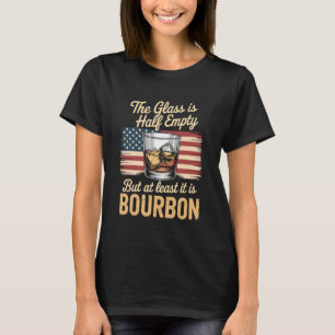 T-shirt Le verre est à moitié vide mais au moins c'est du