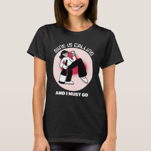 T-shirt Le vin appelle et je dois y aller   Humour buveur