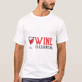 T-shirt Le Vin, Dit Amusant