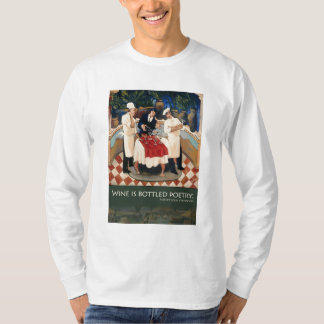 T-shirt Le "vin est poésie mis en bouteille "