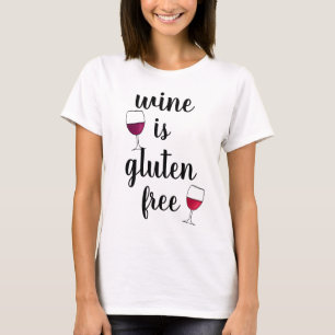 T-shirt Le vin est sans gluten