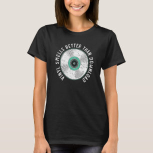T-shirt Le vinyle sent meilleur que le collecteur de disqu