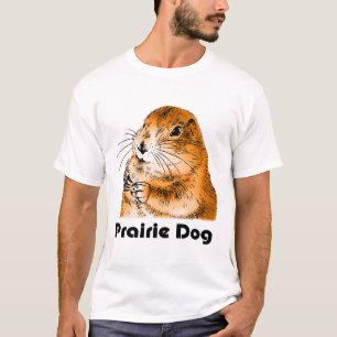T-shirt le visage de chien de prairie