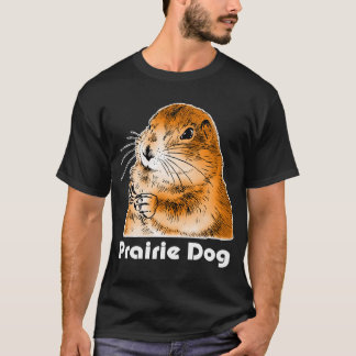 T-shirt le visage de chien de prairie (2)