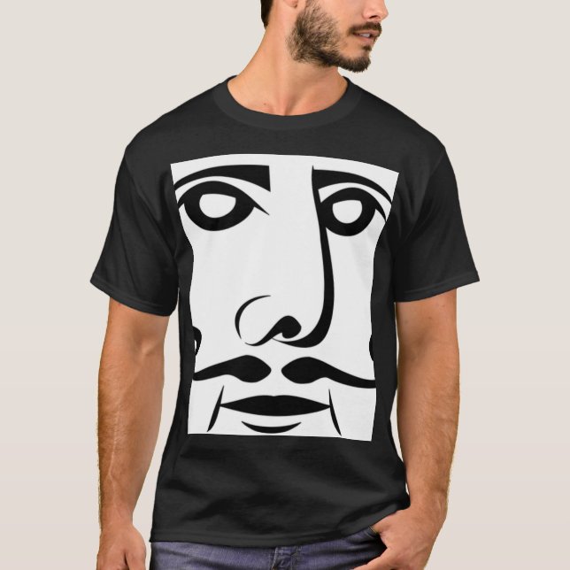 T-shirt Le visage de King allumé (Devant)