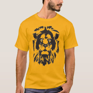 T-shirt Le visage de lion, je vous regarde. Tatouage à t
