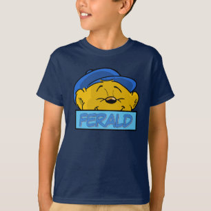 T-shirt Le visage et le nom de Ferald
