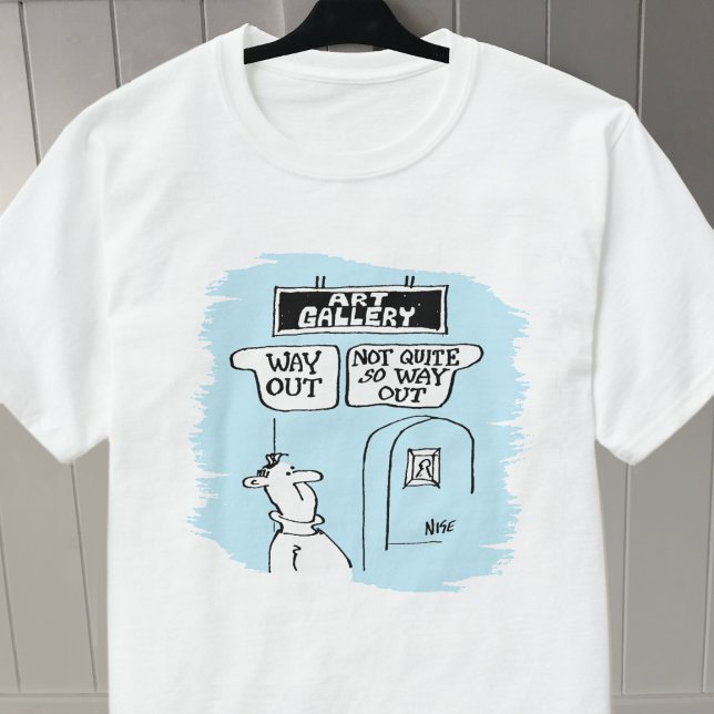 T-shirt Le visiteur est perplexe par les enseignes d'une g (Créateur téléchargé)